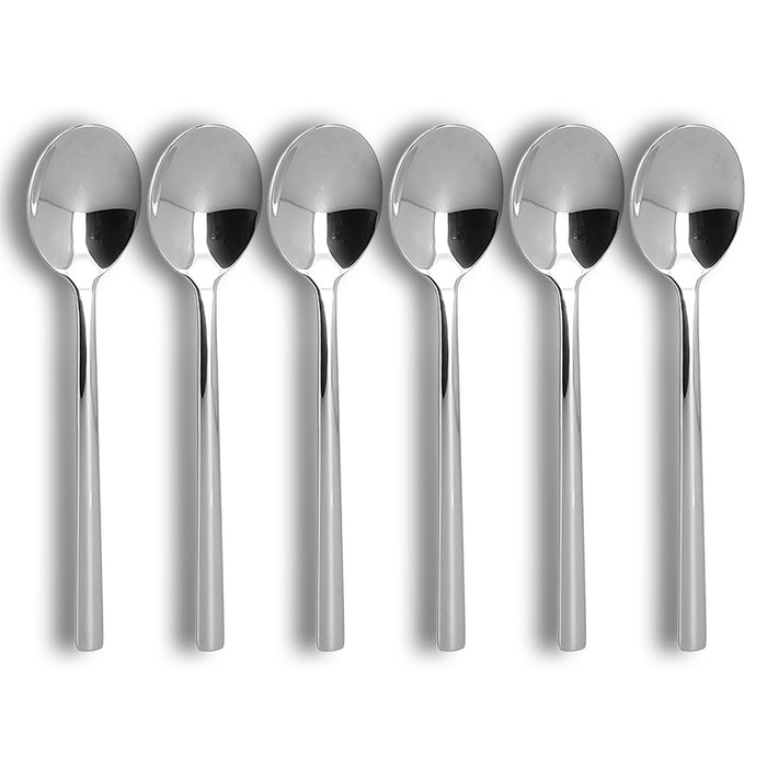 Ogo Living Lot De 6 Cuillères De Table NATURE En Acier Inoxydable