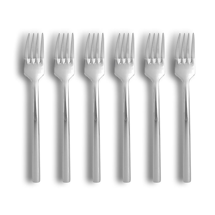 Ogo Living Lot De 6 Fourchettes De Table NATURE En Acier Inoxydable