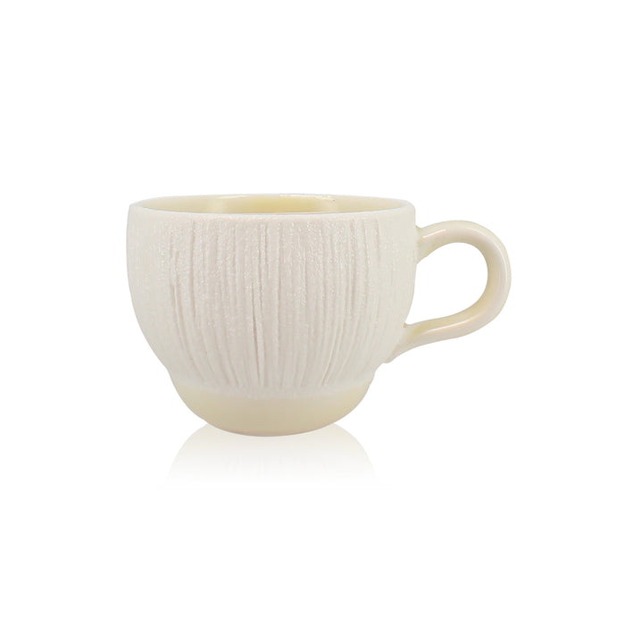 Ogo Living Lot De 6 Tasses Et Soucoupes URUS Beige 12cm