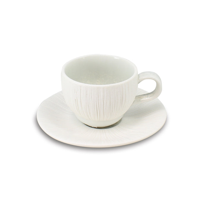 Ogo Living Lot De 6 Tasses Et Soucoupes URUS Bleues 12cm