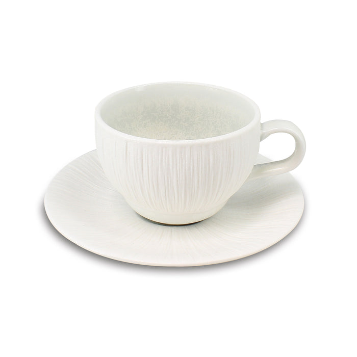 ogo living Lot de 6 tasses et soucoupes URUS bleues 15cm
