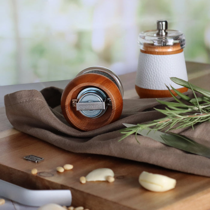 Ogo Living Moulin à Poivre En Bois Effet Cuir 8 5 Cm