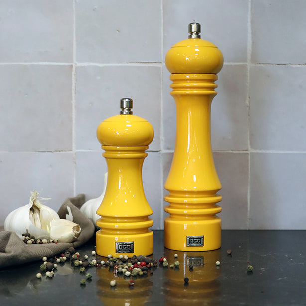 ogo living Moulin à poivre en bois PROFESSIONAL jaune 15 cm
