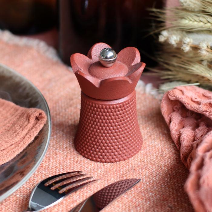 ogo living Moulin à poivre en fonte et acier HAWAI paprika
