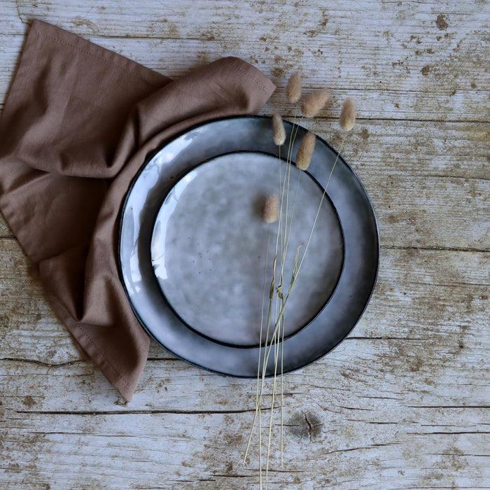 Ogo Living Assiette à Dessert ARONAL Bleue 20 5cm