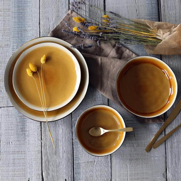 Ogo Living Assiette à Dessert BALATA Jaune 20 5cm