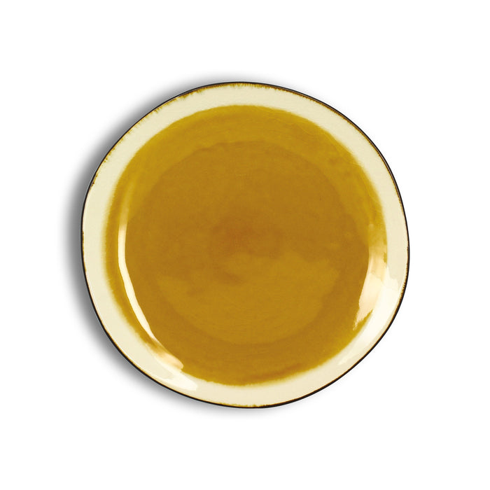 Ogo Living Assiette à Dessert BALATA Jaune 20 5cm