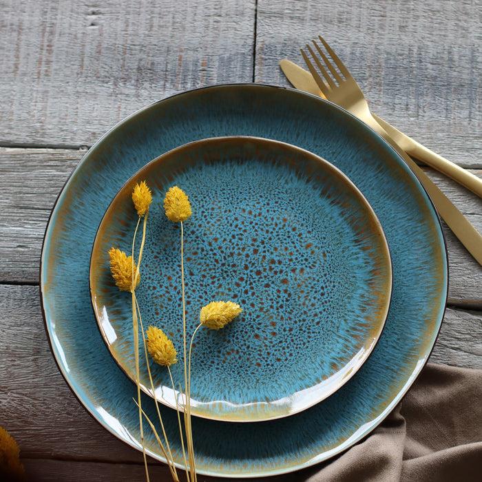 Ogo Living Assiette à Dessert MOTALA Bleues 20 5cm