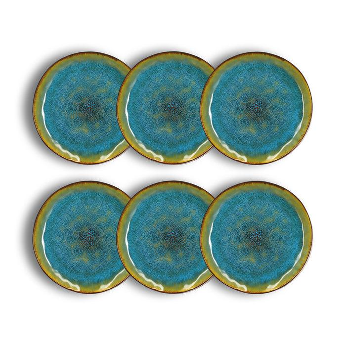 Ogo Living Assiette à Dessert MOTALA Bleues 20 5cm