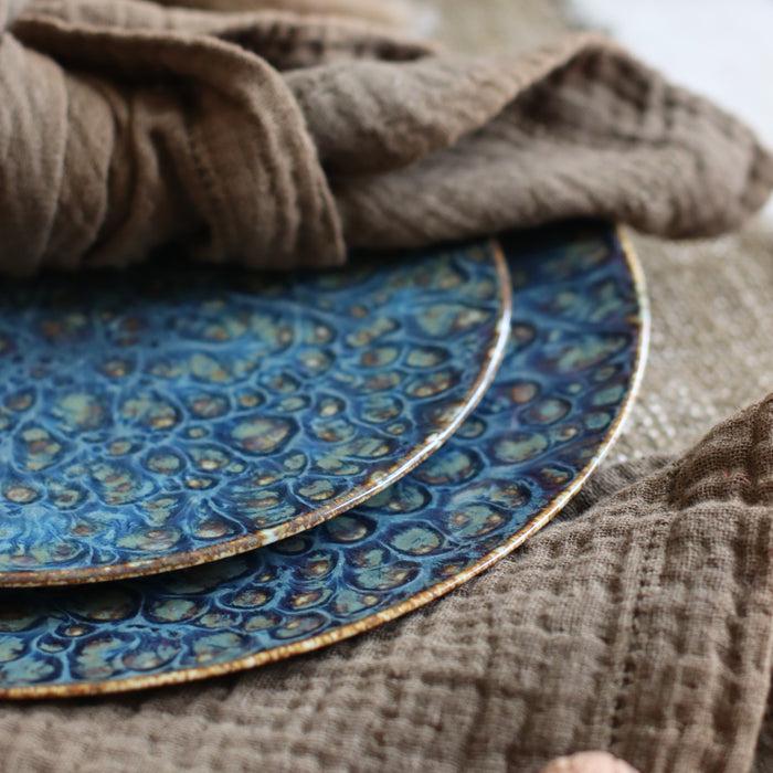 Ogo Living Assiette à Dessert VENUS Bleue 20cm