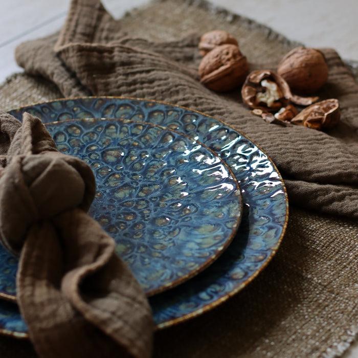 Ogo Living Assiette à Dessert VENUS Bleue 20cm