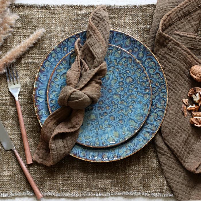 ogo living Assiette à dessert VENUS bleue 20cm