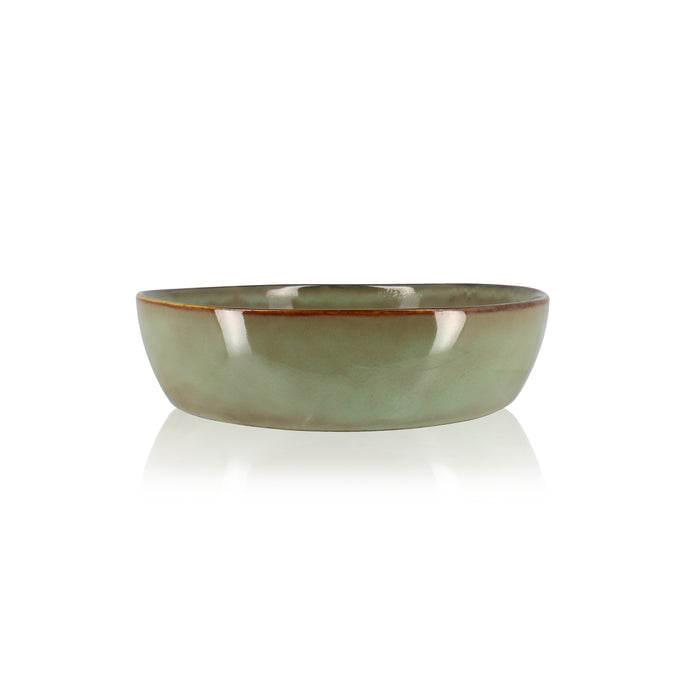 Ogo Living Assiette Coupe BARBADE Verte 20cm