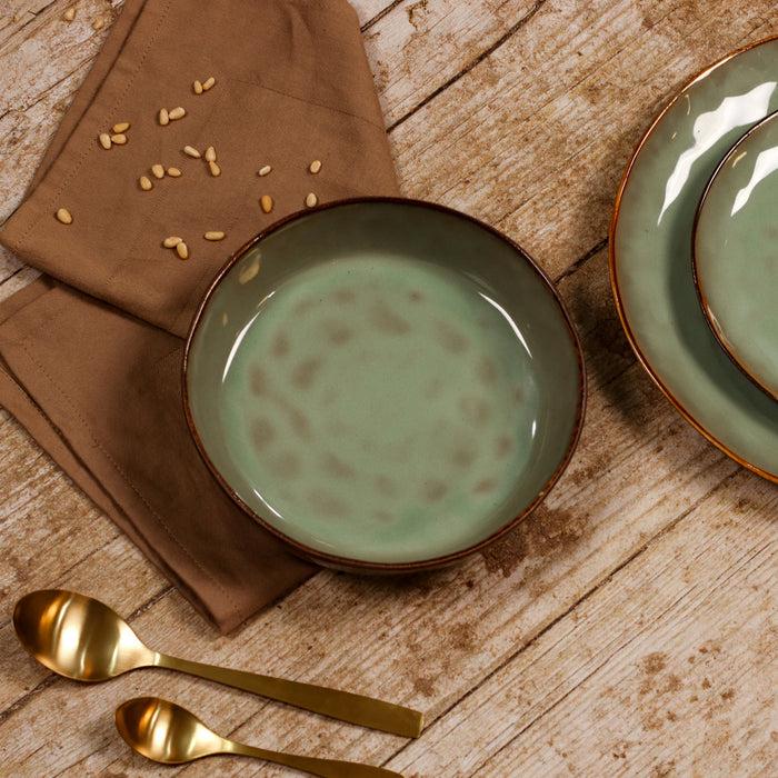 Ogo Living Assiette Coupe BARBADE Verte 20cm