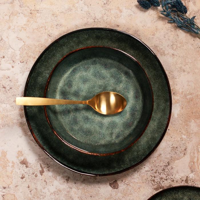 Ogo Living Assiette Coupe GRENADA Vert 20cm