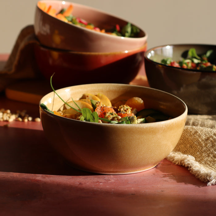 Ogo Living Assiette Coupe POKE BOWL Ocre 18cm