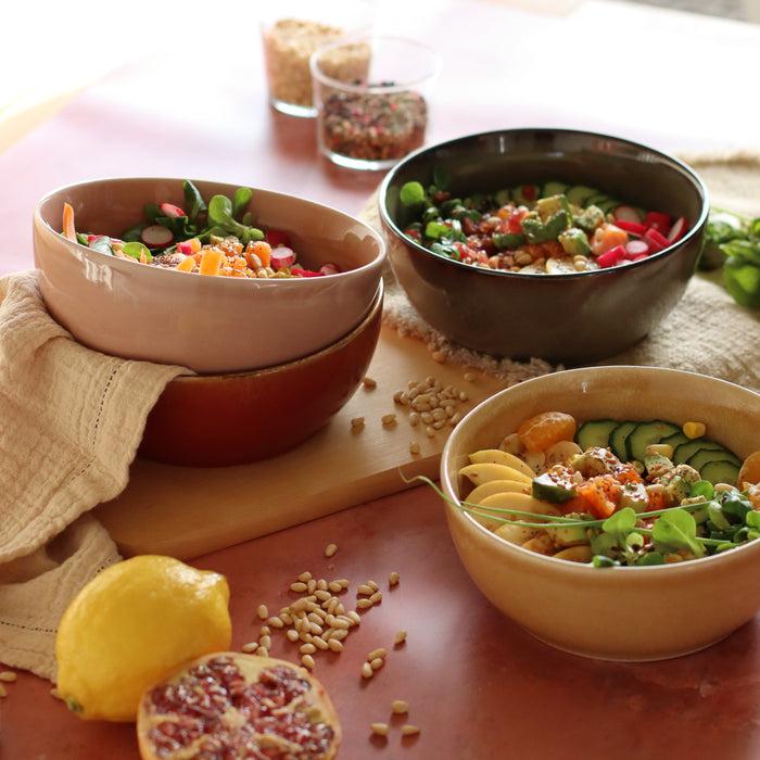 Ogo Living Assiette Coupe POKE BOWL Rose 18cm