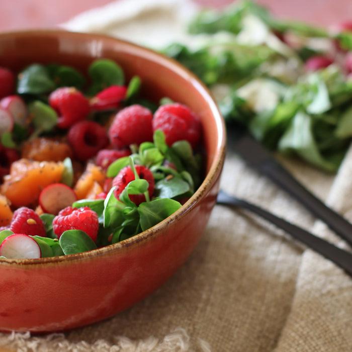 ogo living Assiette coupe POKE BOWL rouge 18cm