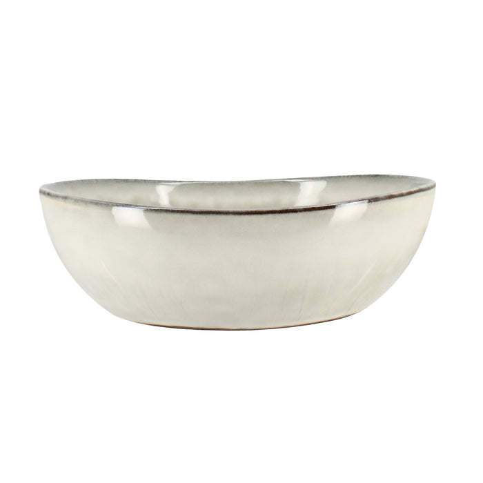 ogo living Assiette creuse BORAL grise 21cm