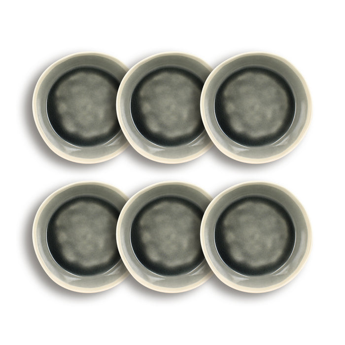 ogo living Assiette creuse CAP grise 16cm