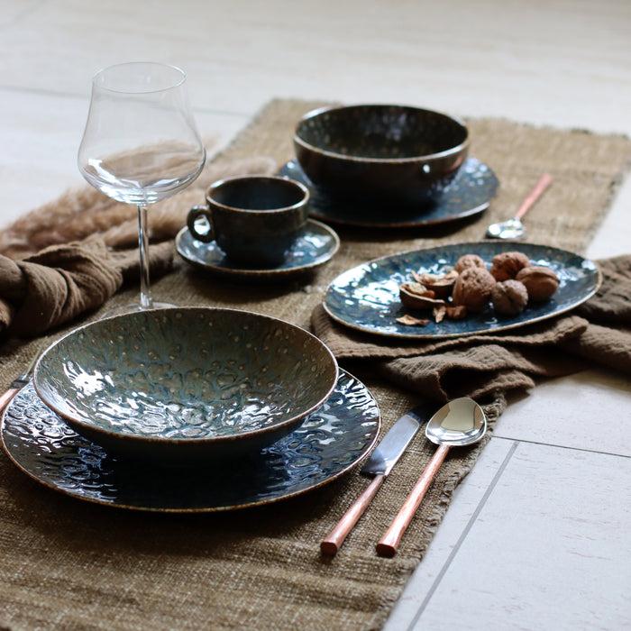 ogo living Assiette creuse VENUS bleue 21cm