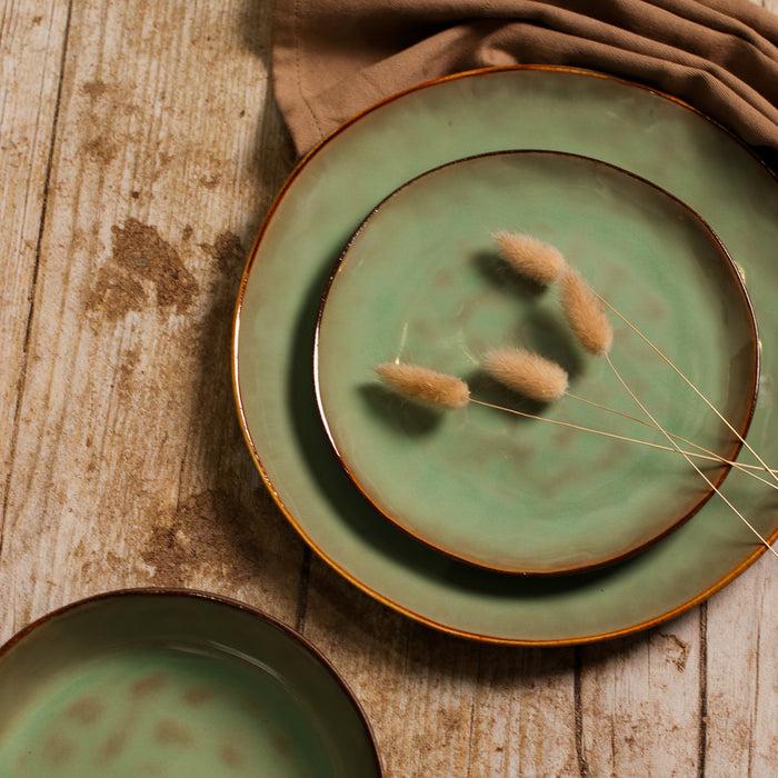 Ogo Living Assiette Plate BARBADE Verte 27 5 Cm