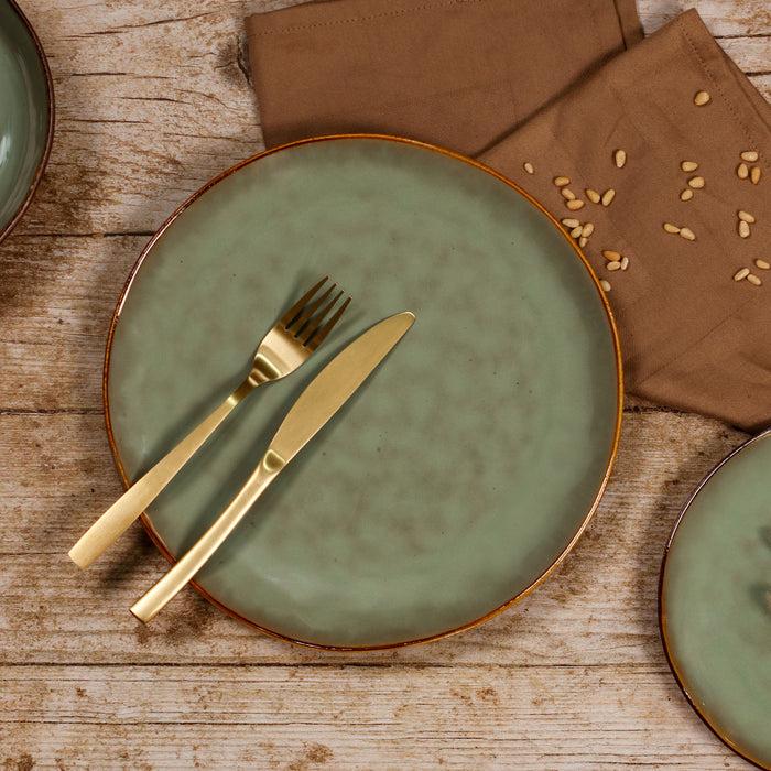 Ogo Living Assiette Plate BARBADE Verte 27 5 Cm