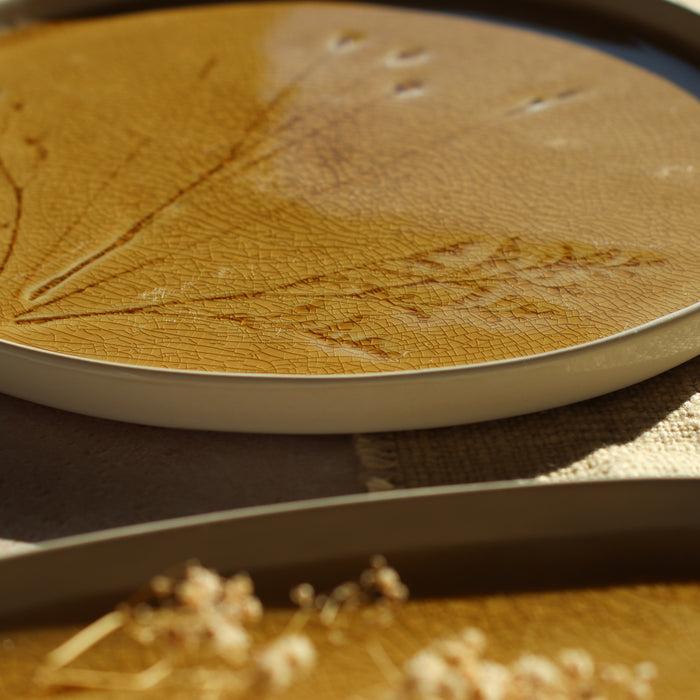 Ogo Living Assiette Plate FLÉ Jaune Moutarde 26cm