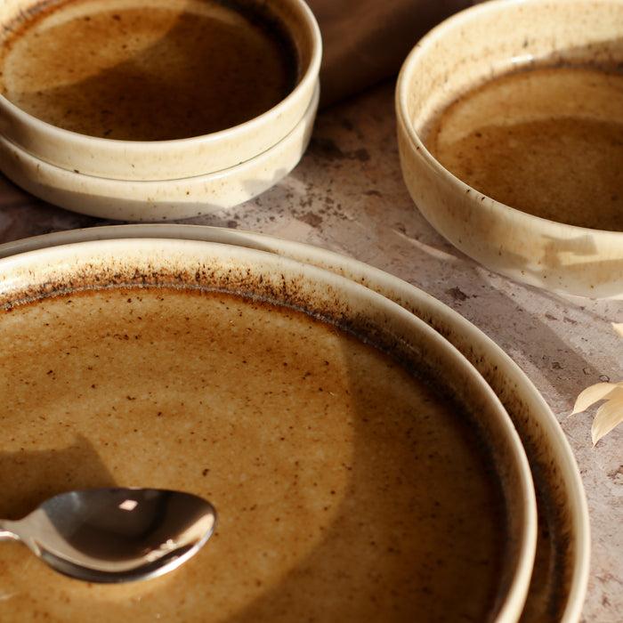 ogo living Assiette plate STACK beige 17cm