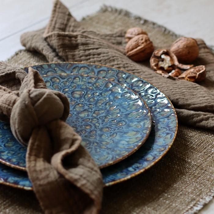 Ogo Living Assiette Plate VENUS Bleue 27cm