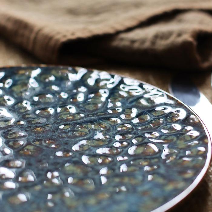 ogo living Assiette plate VENUS bleue 27cm