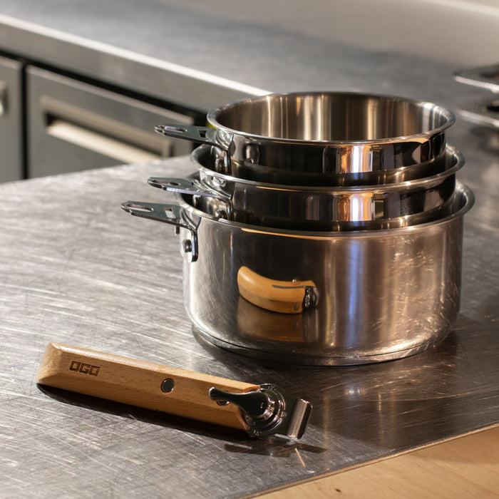 ogo living Casserole amovible en inox ECTOR 18cm