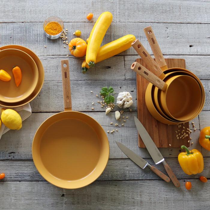 ogo living Casserole en aluminium ECTOR jaune 16cm