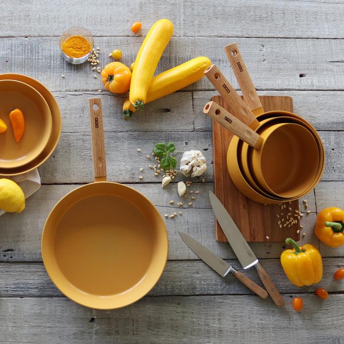 ogo living Casserole en aluminium ECTOR jaune 18cm