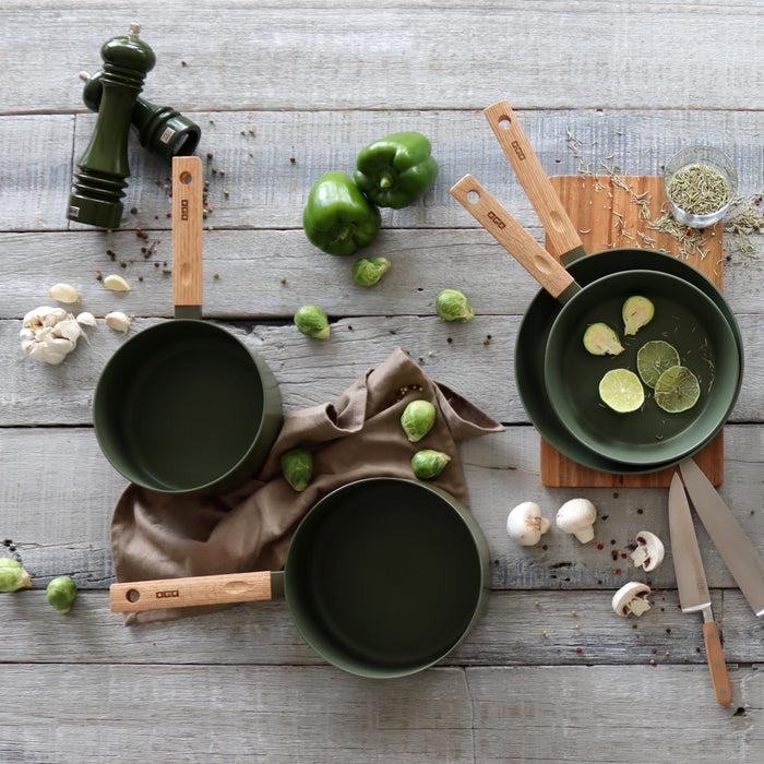 ogo living Casserole en aluminium ECTOR kaki 16cm