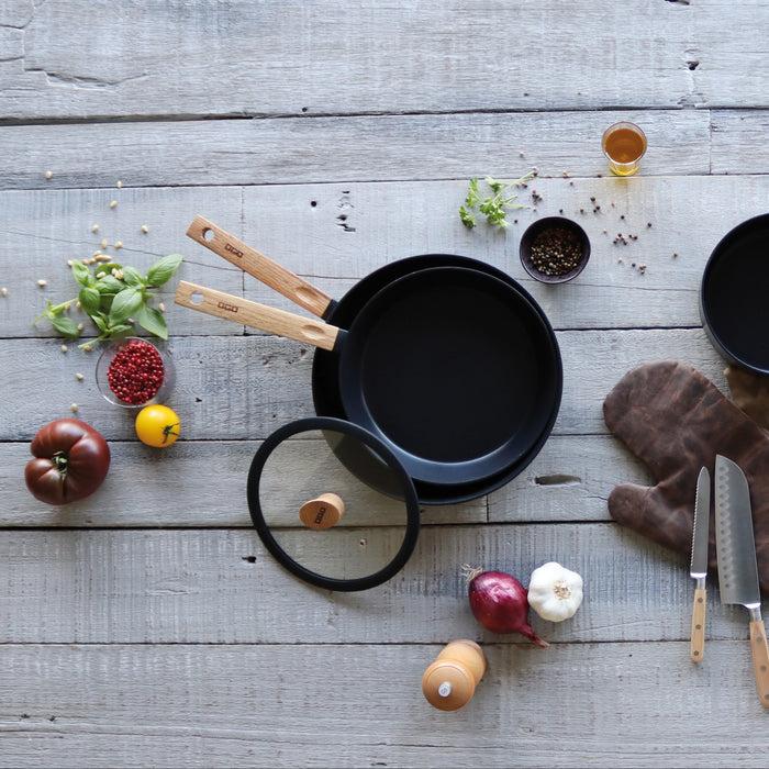 ogo living Casserole en aluminium ECTOR noir 18cm