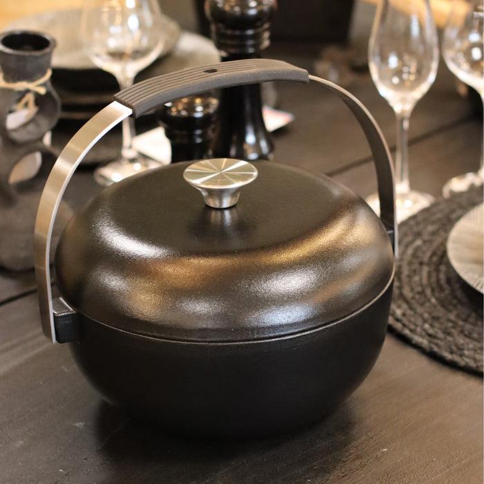ogo living Cocotte en fonte OLAF noire 24cm