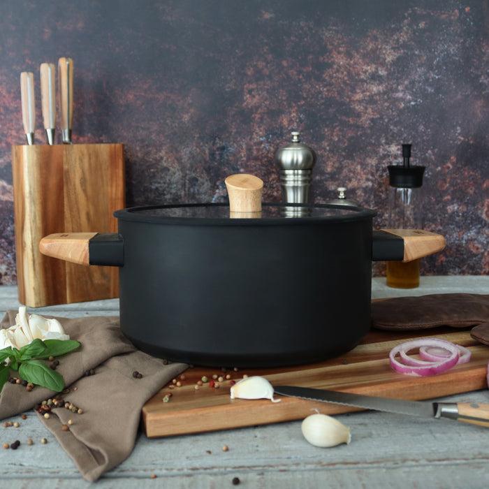 Ogo Living Faitout En Aluminium ECTOR Noir 24cm