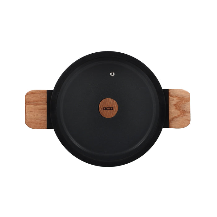 Ogo Living Faitout En Aluminium ECTOR Noir 24cm