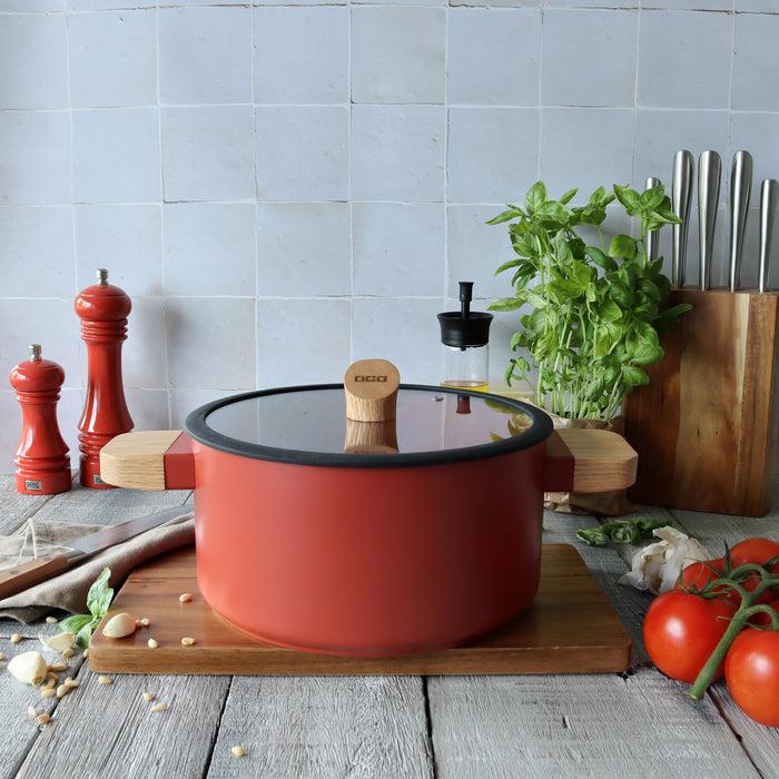Ogo Living Faitout En Aluminium ECTOR Paprika 24cm