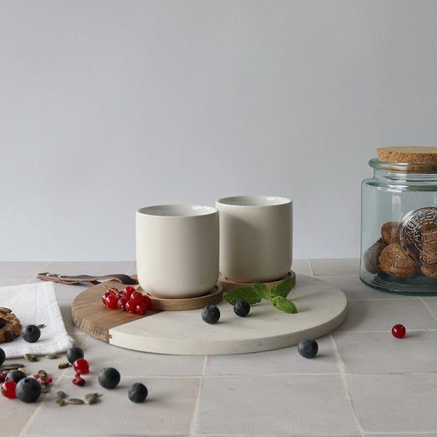 ogo living Lot de 2 mugs ENZO en céramique