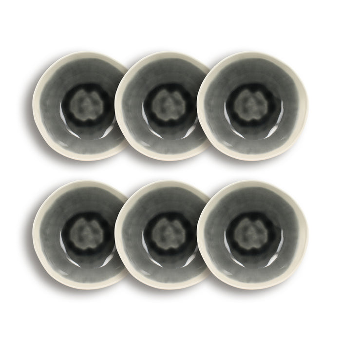 ogo living Lot de 6 bols CAP gris 600ml