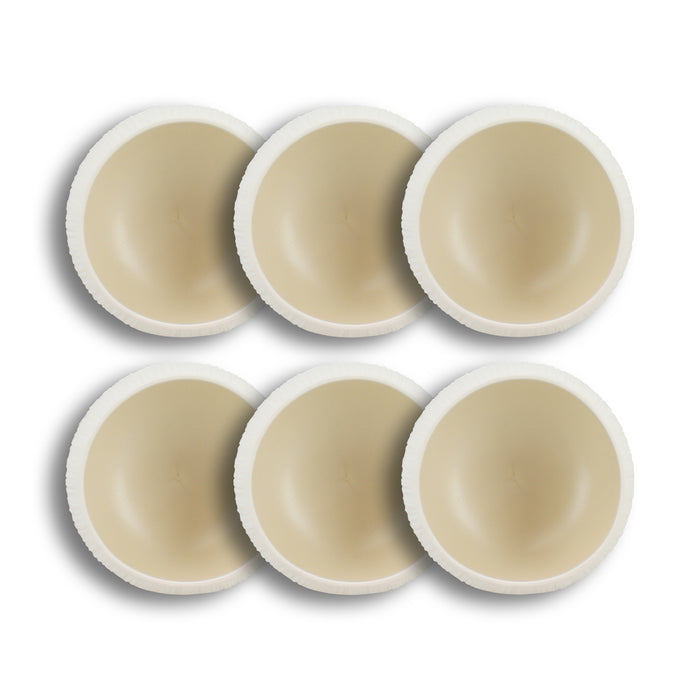 Ogo Living Lot De 6 Bols URUS Beige 10cm