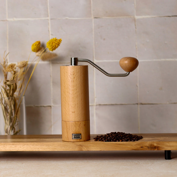 ogo living Moulin à café en bois de hêtre