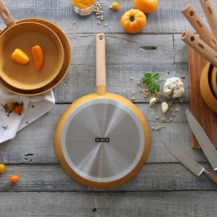 Ogo Living Poêle En Aluminium ECTOR Jaune 24cm