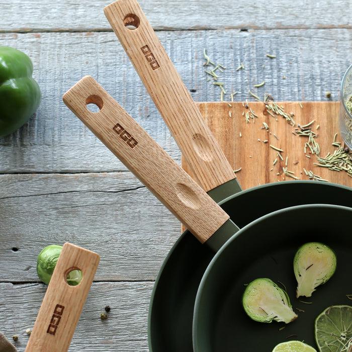 Ogo Living Poêle En Aluminium ECTOR Kaki 24cm