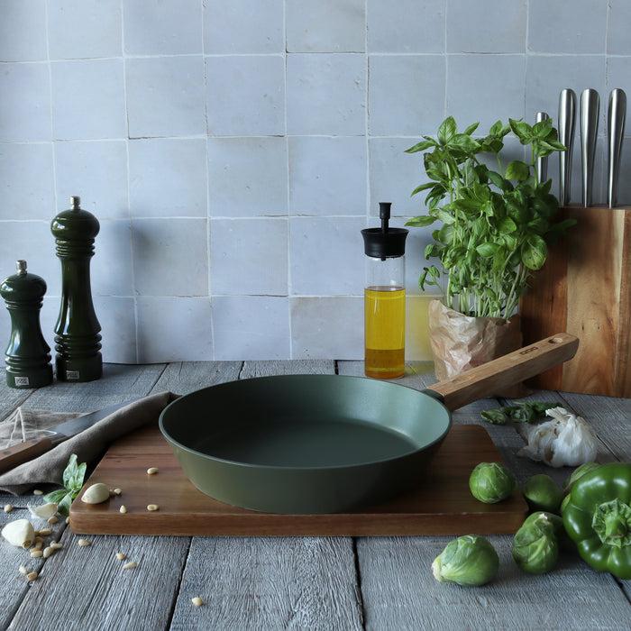 ogo living Poêle en aluminium ECTOR kaki 28cm