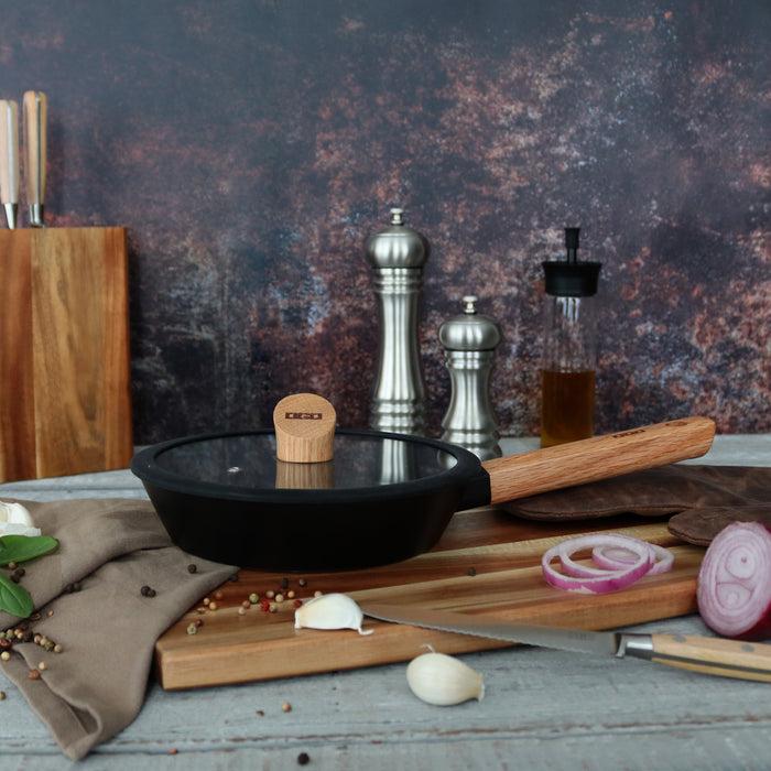 ogo living Poêle en aluminium ECTOR noir 20cm