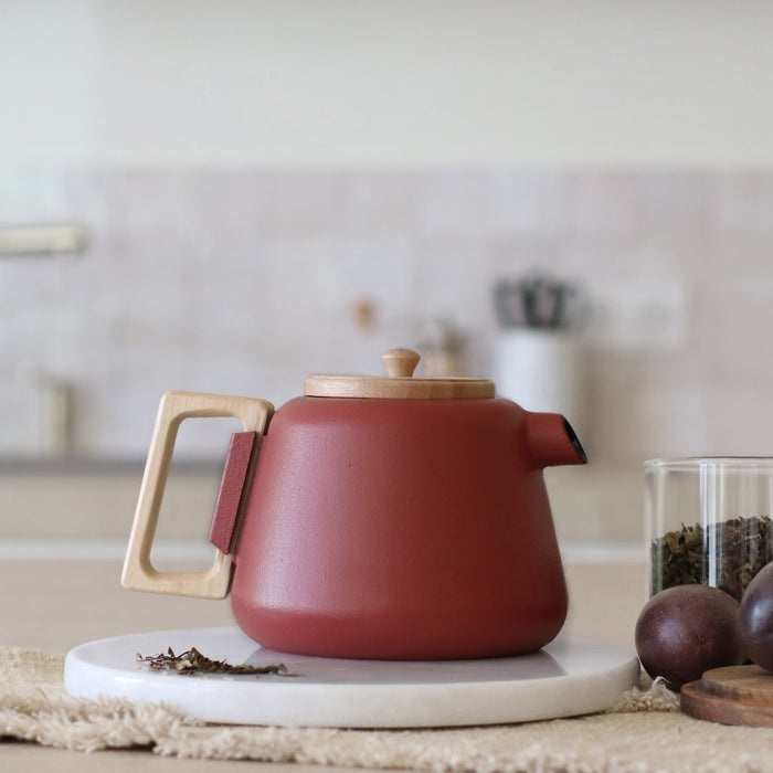 ogo living Théière en fonte VIGGO paprika 1000ml