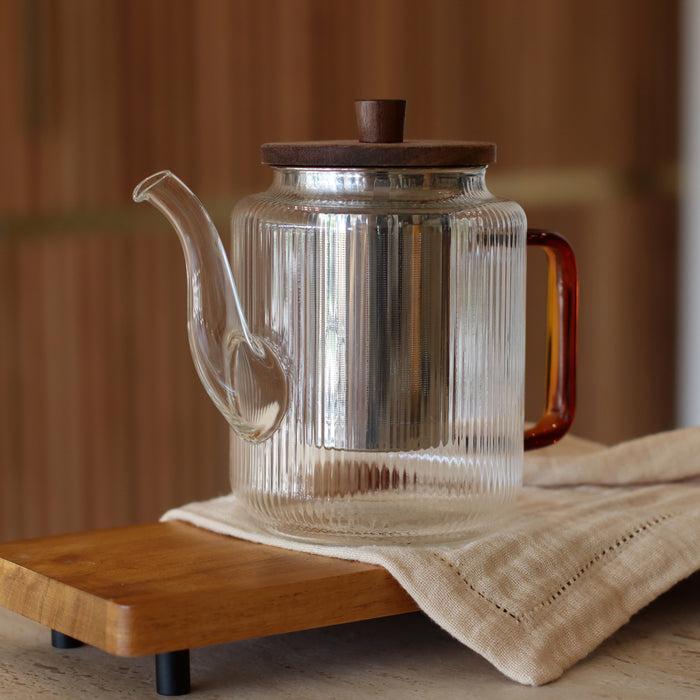 ogo living Théière KARL ambre en verre borosilicate 1200ml